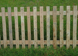 Natural Flat Top Picket Fence Panel - WoodCladding.co.uk