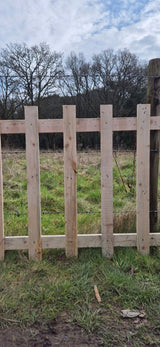 Natural Open Picket Fence Panels - WoodCladding.co.uk