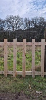 Natural Open Picket Fence Panels - WoodCladding.co.uk