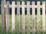 Natural Flat Top Picket Fence Panel - WoodCladding.co.uk