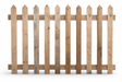 Natural Pointed Top Picket Fence Panel - WoodCladding.co.uk