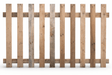 Natural Flat Top Picket Fence Panel - WoodCladding.co.uk