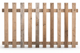 Natural Flat Top Picket Fence Panel - WoodCladding.co.uk