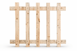 Natural Open Picket Fence Panels - WoodCladding.co.uk