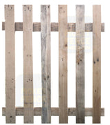 Natural Flat Top Picket Fence Panel - WoodCladding.co.uk